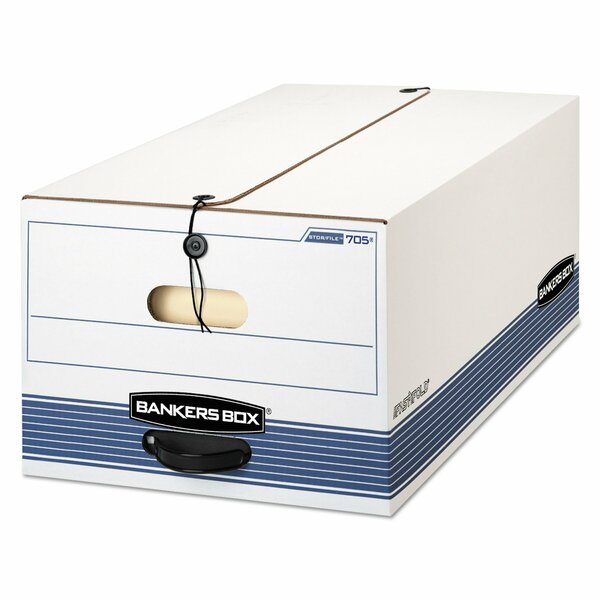 Bankers Box Storage File Box, Secure Legal, White, PK4 0070503